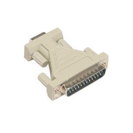 Bestlink Netware DB9-F/DB25-M Serial Adapter, Thumbscrew(DB25) /Thumbscrew(DB9)  180241
